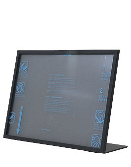 한정판매) PD012 데스크형 광고판 ㄴ자받침 (단면/가로형)